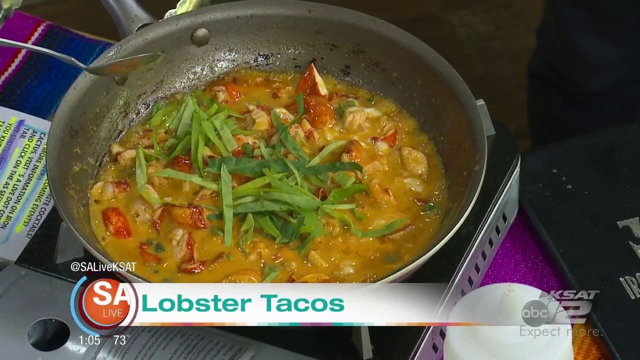 RECIPE Iron Cactus lobster tacos with lobster cream sauce